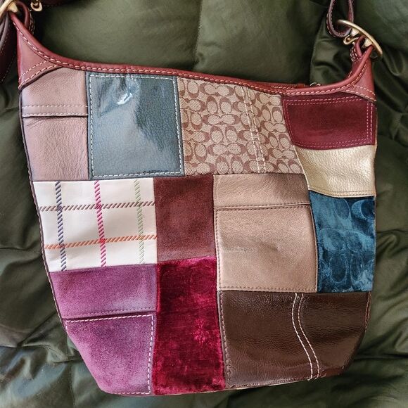 Coach Hollday Patchwork Bleecker Duffle Bag - Picture 3 of 15